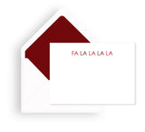 Fa La La Holiday Mini Notecard Set