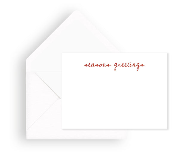 Seasons Greetings Holiday Mini Notecard Set