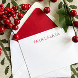 Fa La La Holiday Mini Notecard Set