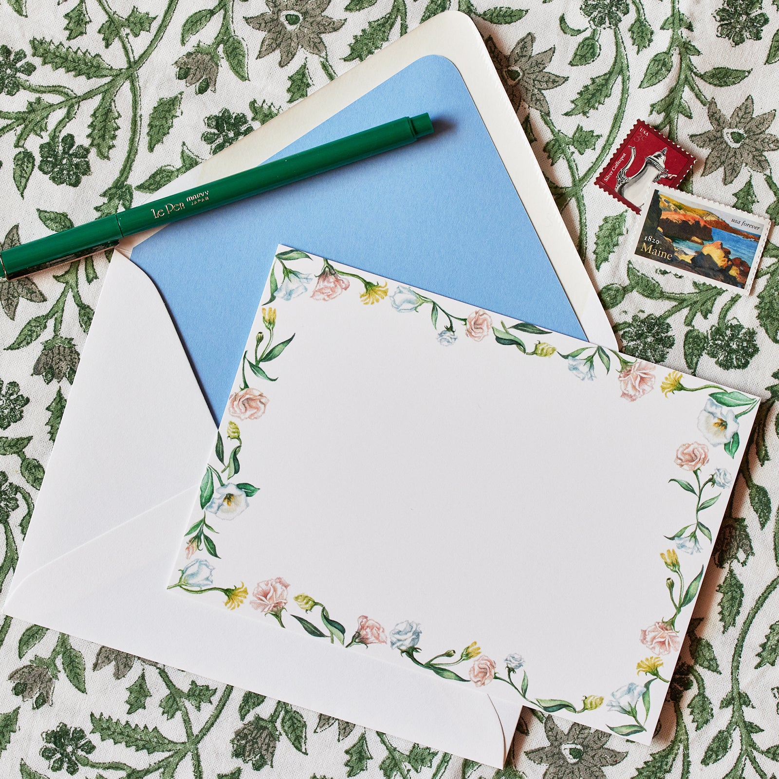 TBP x SMD Lisianthus Notecard Set The Berkshire Press